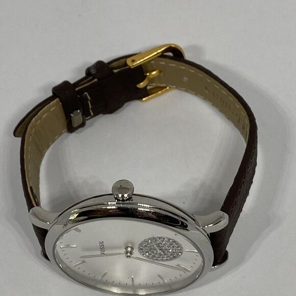 Fossil Jacqueline ES4437 Women's Brown Leather Analog Dial Quartz Watch XR483 - Picture 8 of 12